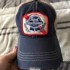 NWOT Pabst Blue Ribbon Hat.